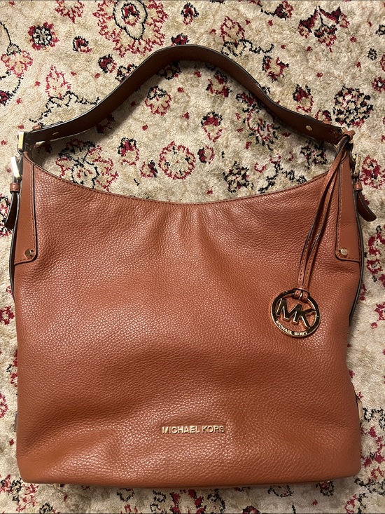 Handbags - Michael Kors Bedford belted brown Venus leather shoulder bag Gold Hardware